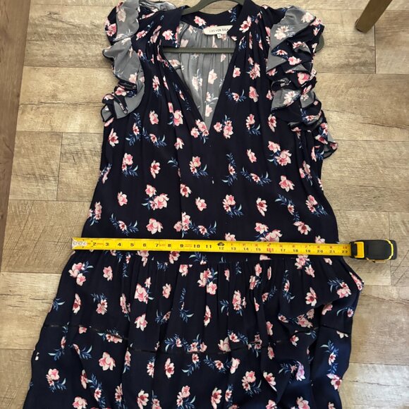 Lug Von Siga Maxi Blue w/ Pink Floral Dress - Size 42FR/US10 - Picture 16 of 16